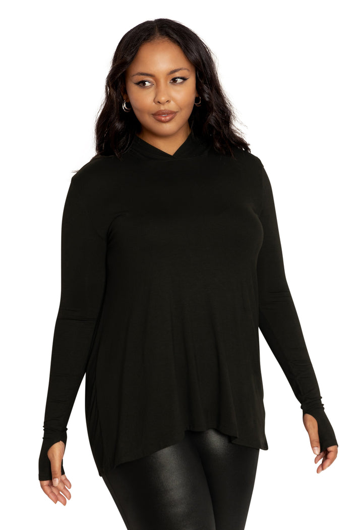 BlackMilk Clothing - Black Cowl Back Top