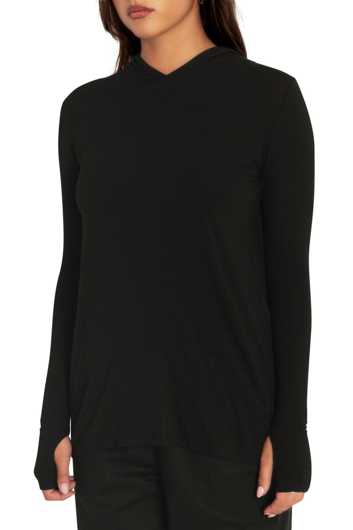 BlackMilk Clothing - Black Cowl Back Top