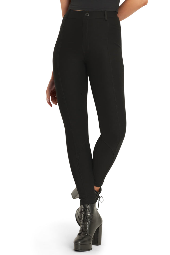BlackMilk Clothing - Black Panelled High Waisted Active Leggings