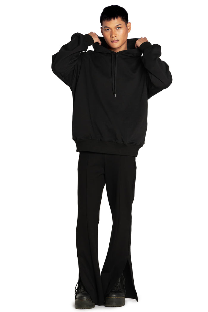 BlackMilk Clothing - Black Pocket Hoodie
