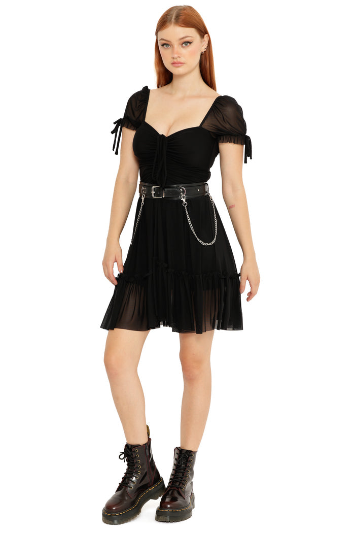 Black Short Tea Party Dress