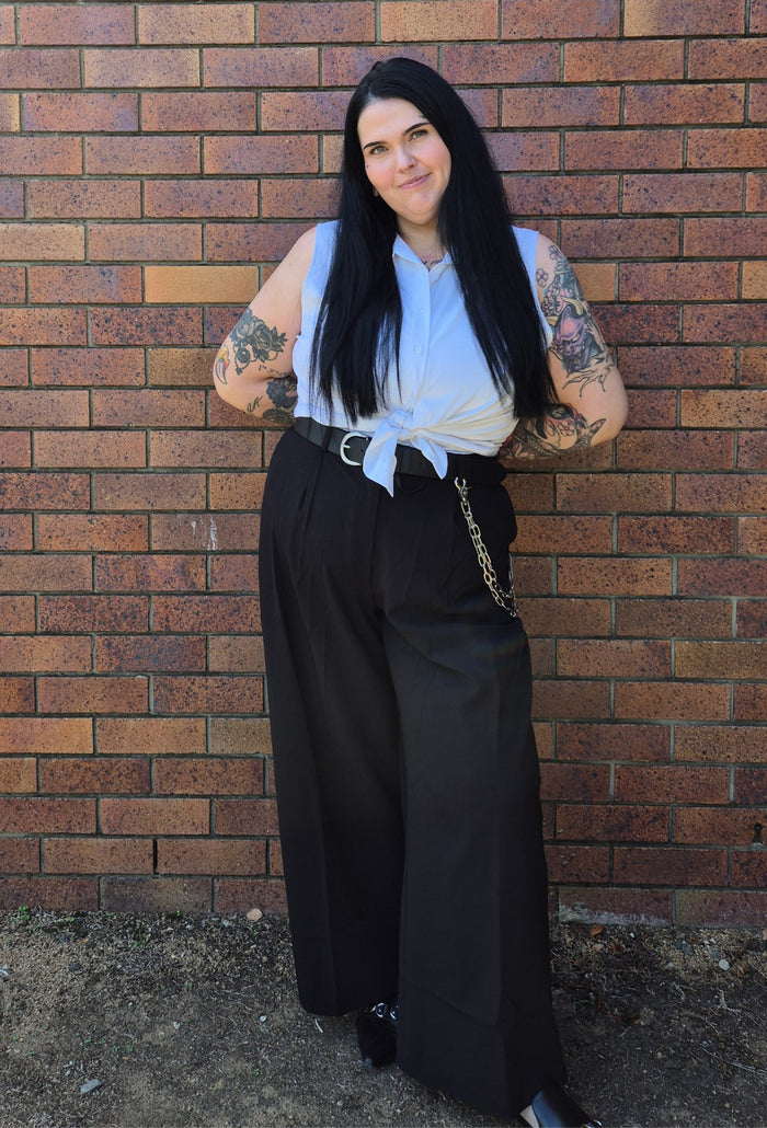 Black Silhouettes Pants