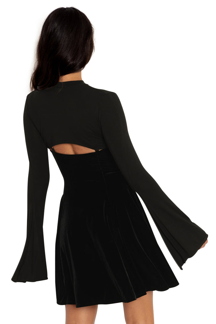 BlackMilk Clothing - Black Split Sleeve Shrug
