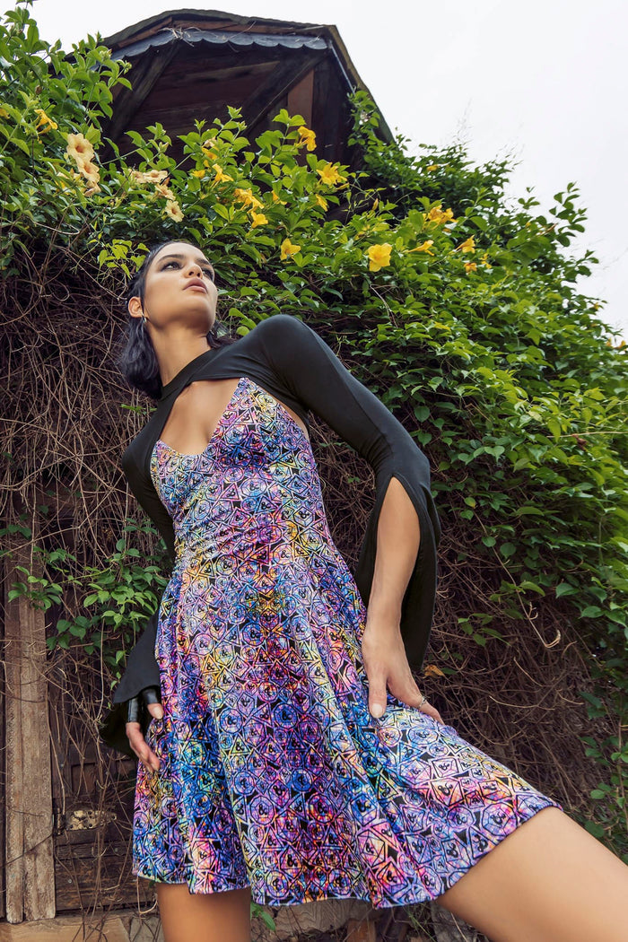 BlackMilk Clothing - Black Split Sleeve Shrug