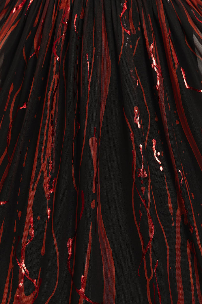 Blood All Over Me Sheer Midaxi Dress