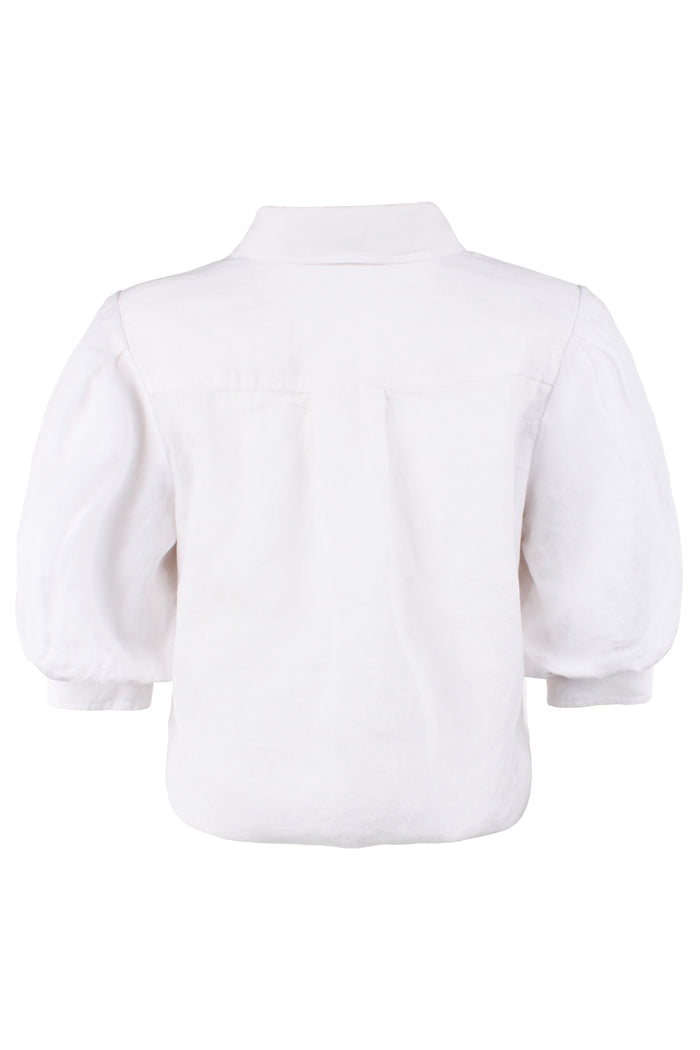 Bomba Washed Linen White Blouse