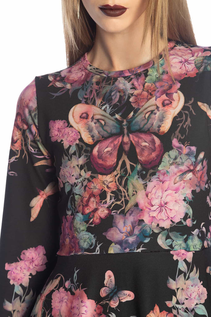 Bombyx Mori Bell Sleeve Dress