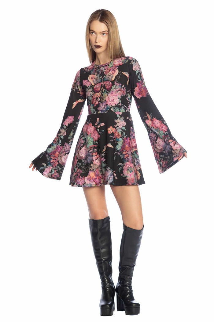 Bombyx Mori Bell Sleeve Dress