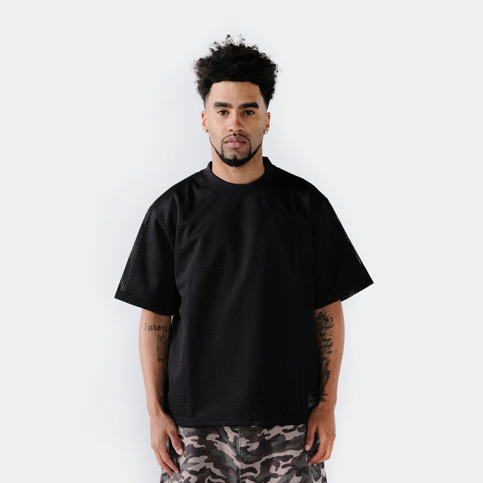 Boxy Mesh Mens Jersey (Black)