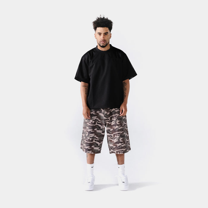Boxy Mesh Mens Jersey (Black)