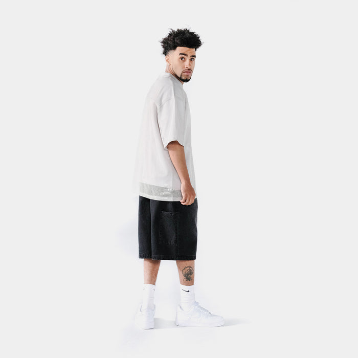 Boxy Mesh Mens Jersey (Grey)