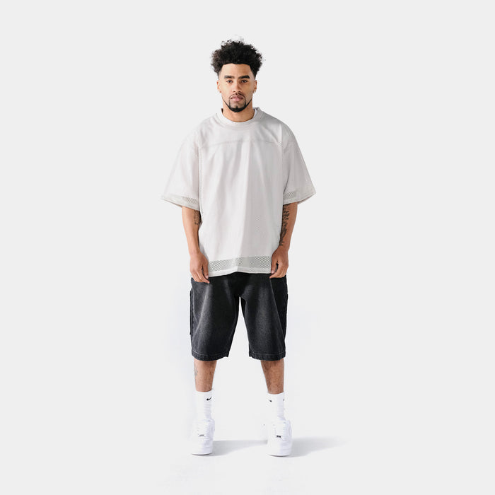 Boxy Mesh Mens Jersey (Grey)