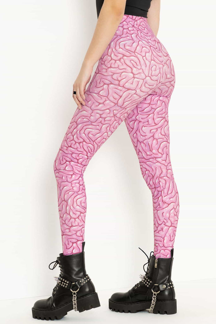 Braaains High Waisted Matte Finish Leggings