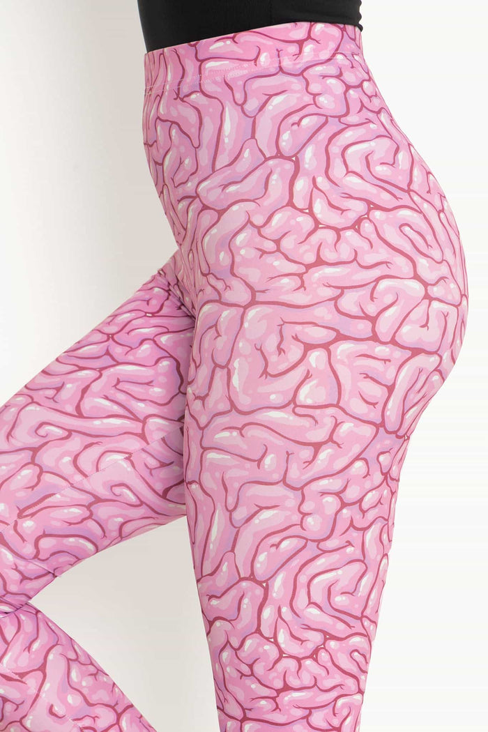 Braaains High Waisted Matte Finish Leggings