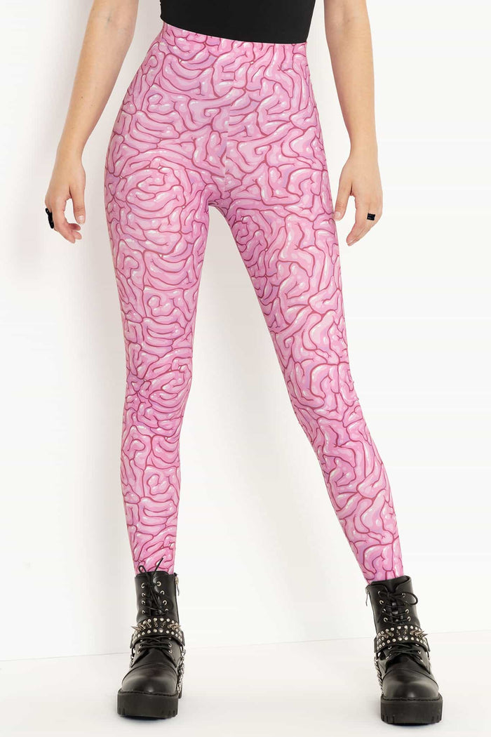 Braaains High Waisted Matte Finish Leggings
