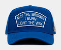 Bridge Light The Way Trucker Mens Hat (Blue/White)