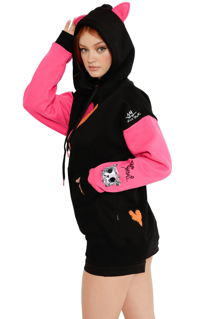 Broken Heart Kangaroo Pocket Hoodie