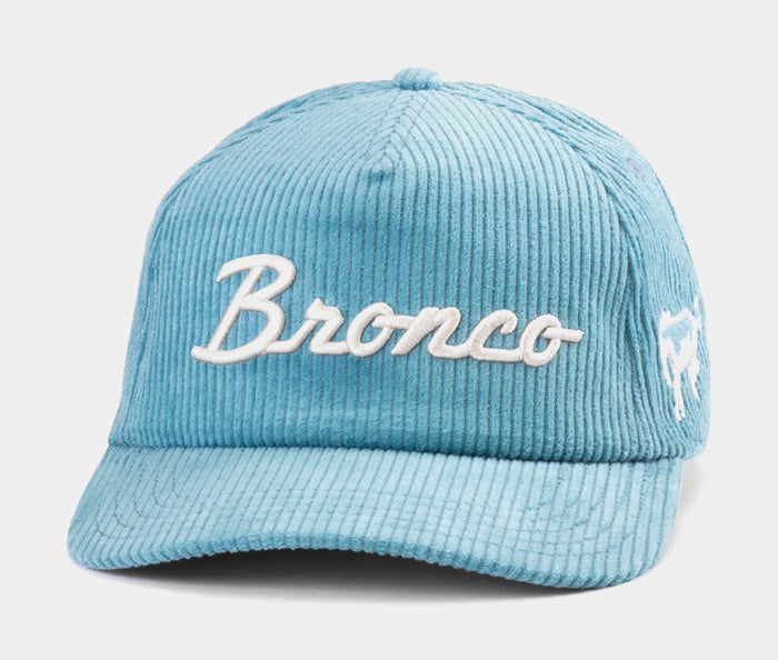 Bronco Balasam Wide Wale Cord Snapback Mens Hat (Blue/White)
