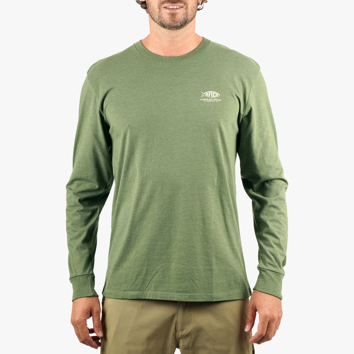 Army Heather $Model is 6'3" 185lbs Size L$