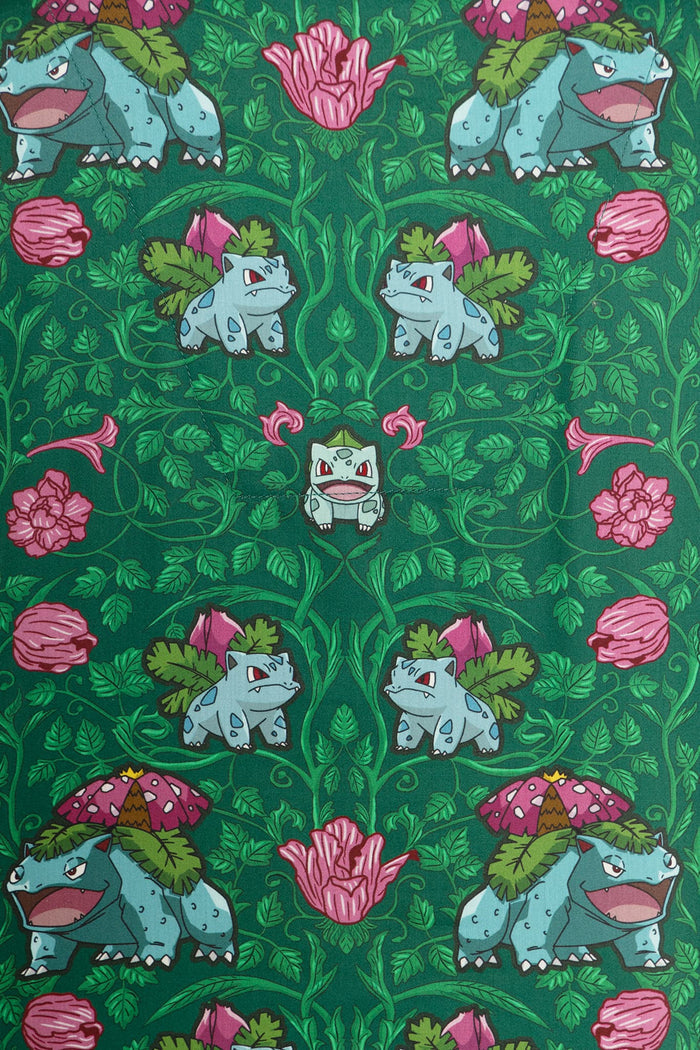 BlackMilk Clothing - Bulbasaur Evolution Soft Button Up Sleep Shirt