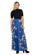 BlackMilk Clothing - bullfinch and weeping cherry blossoms maxi skirt