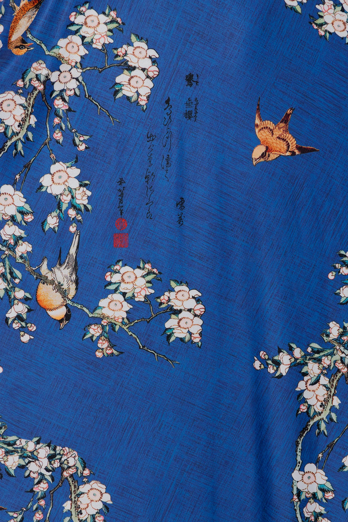BlackMilk Clothing - Bullfinch And Weeping Cherry Blossoms Maxi Skirt