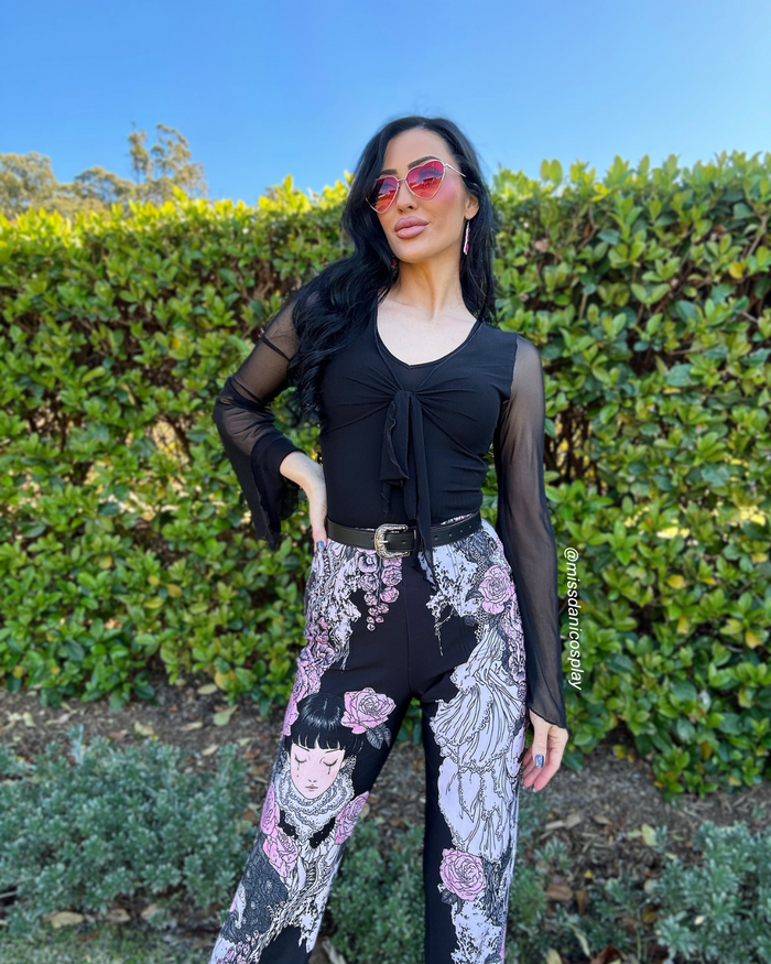 Burial Games High Waisted Straight Leg Pants