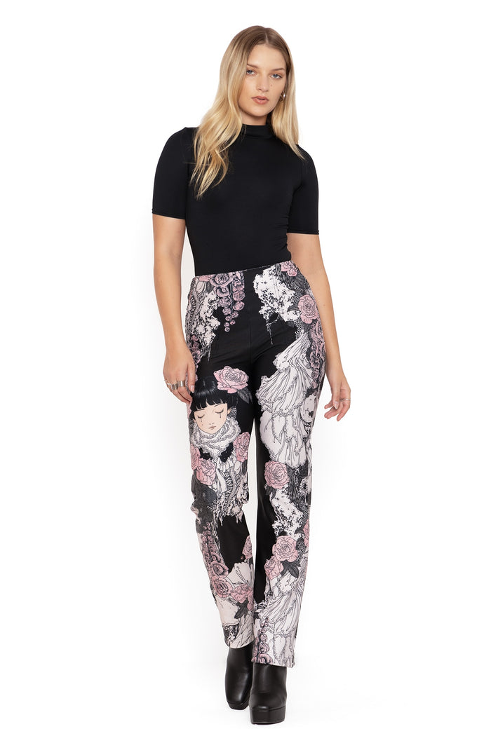 BlackMilk Clothing - Takato Yamamoto Burial Games High Waisted Straight Leg Pants