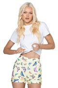 Butterfly Kisses Cuffed Shorts
