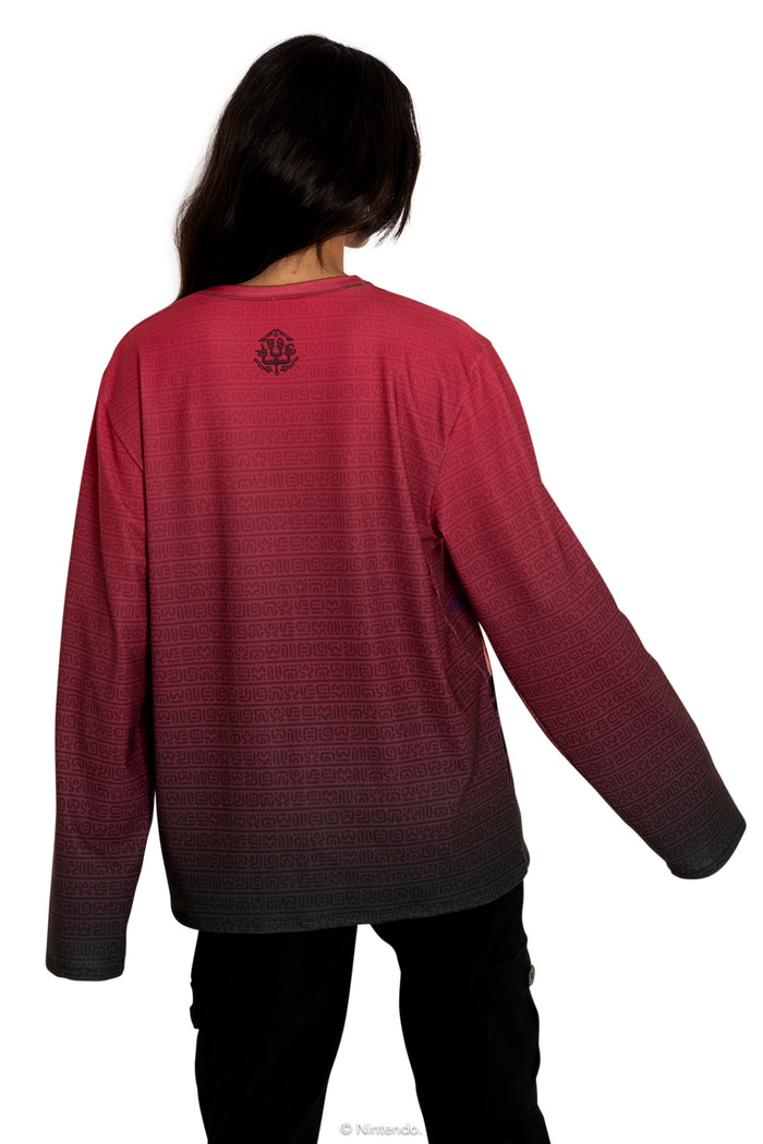 BlackMilk Clothing x Nintendo The Legend Of Zelda - Calamity Ganon Long Sleeve Oversized Boyfriend Tee - The Legend of Zelda Merchandise - Collaboration apparel - Licenced.