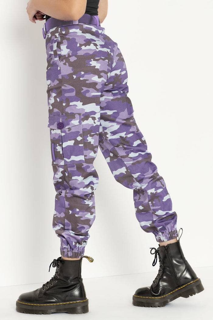 Camo Purple Cargo Pants