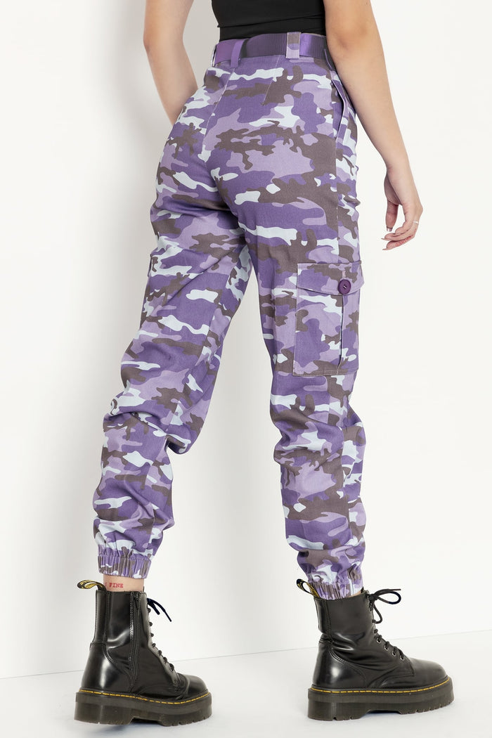 Camo Purple Cargo Pants