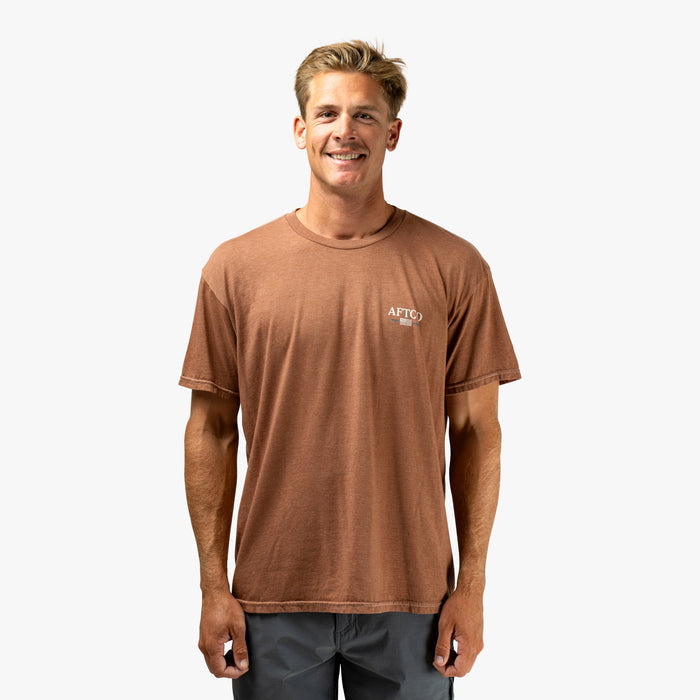 Tortoise Heather $Model is 6'1" 175lbs Size L$