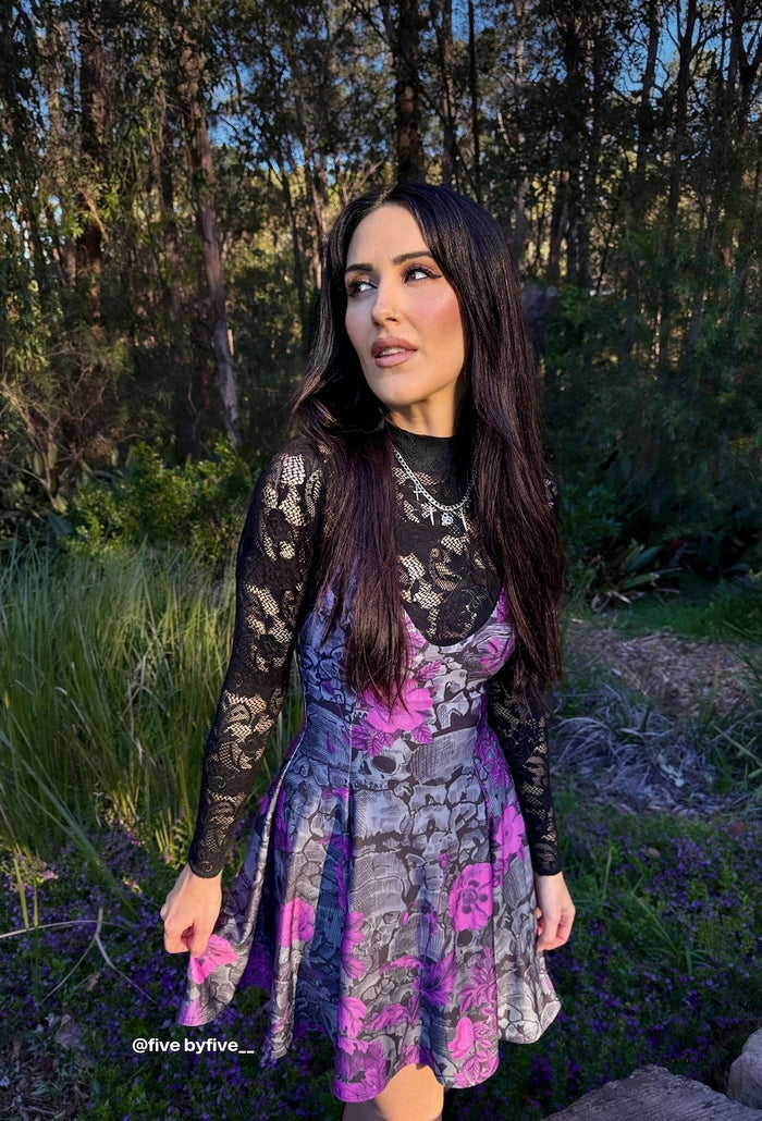 Catacomb Carnation Mini Strappy Dress