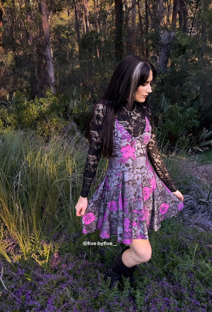Catacomb Carnation Mini Strappy Dress