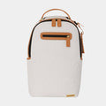 Catamaran Embossed Mens Backpack (White/Beige)
