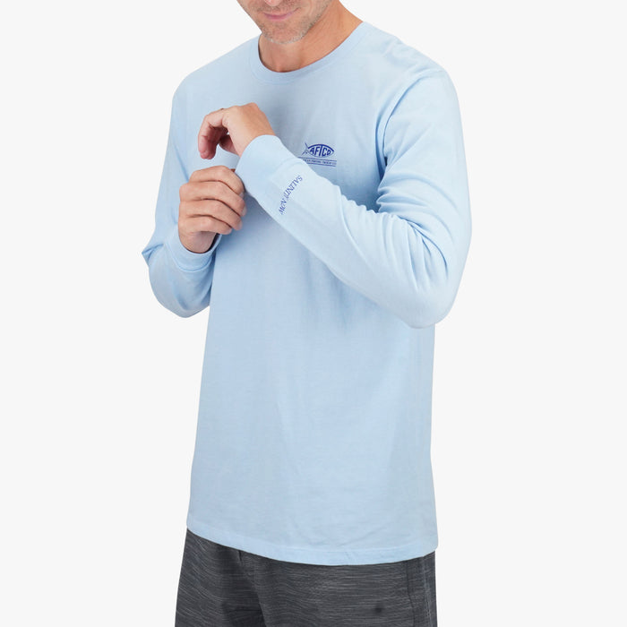 Bluesteel Heather $Model is 6'3" 195lbs Size L$