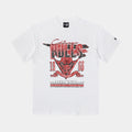 Chicago Bulls 1966 Mens Short Sleeve Shirt (White/Red)