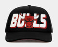 Chicago Bulls Billboard Trucker Mens Hats (Black)