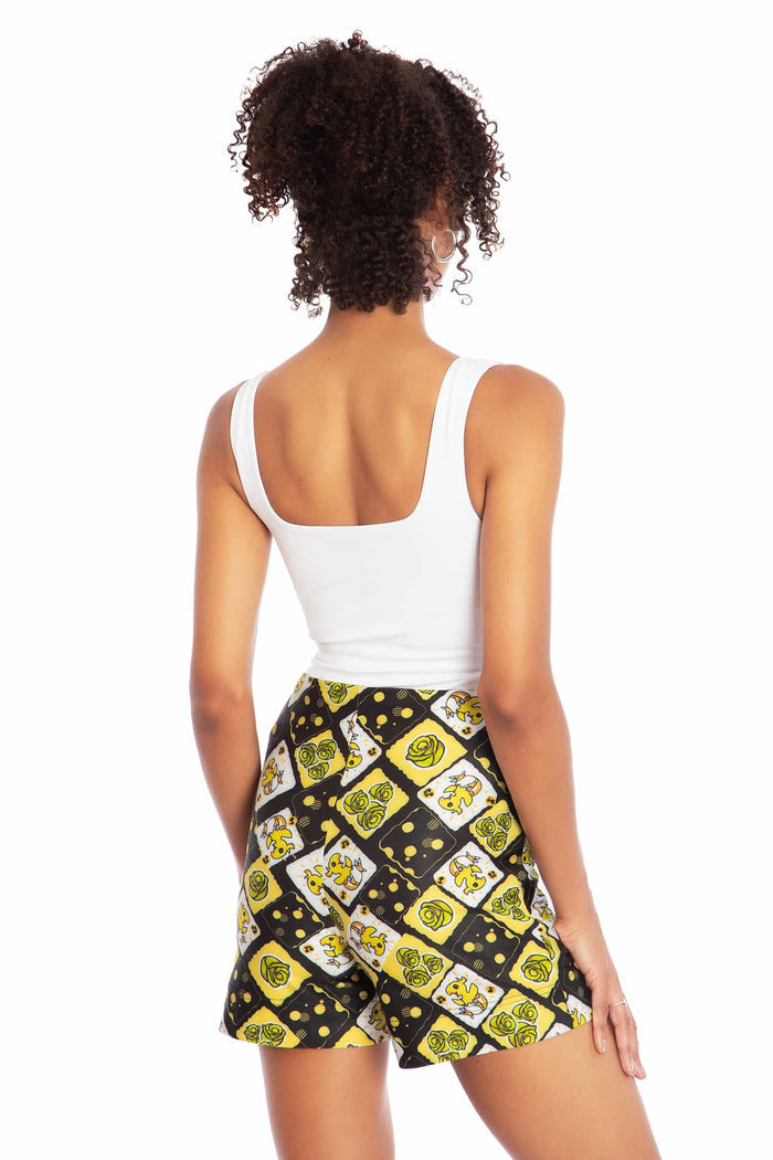 Chocobo High Waisted Pocket Shorts