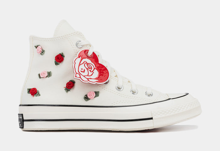 Chuck 70 Roses Mens Lifestyle Shoes (White/Red)