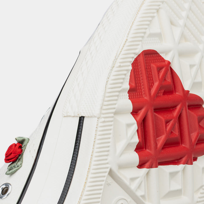 Chuck 70 Roses Mens Lifestyle Shoes (White/Red)