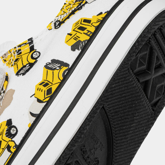 Chuck Taylor All Star 2V Low Top Infant Toddler Lifestyle Shoes (White/Yellow)
