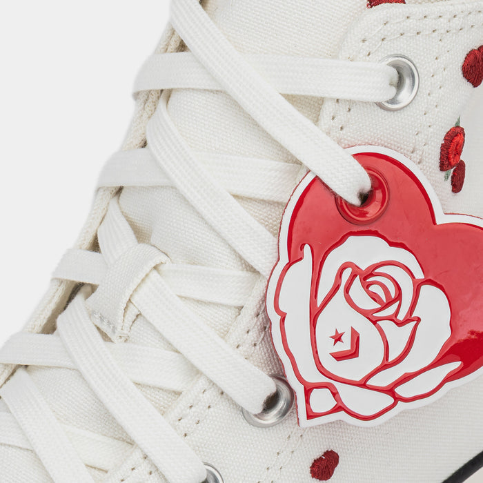 Chuck Taylor All Star High Valentines Day Womens Lifestyle Shoes (White/Red)