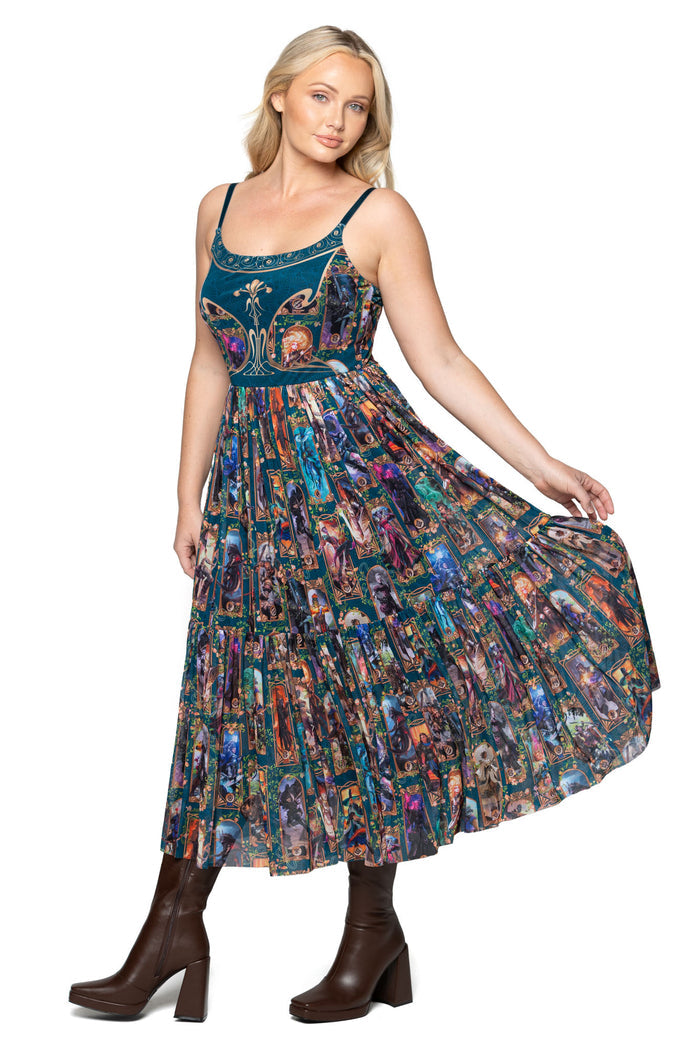 Class Art Scoop Sheer Midaxi Dress