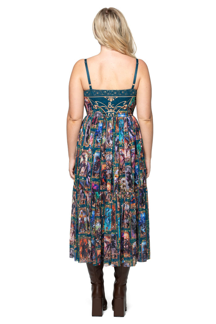 Class Art Scoop Sheer Midaxi Dress