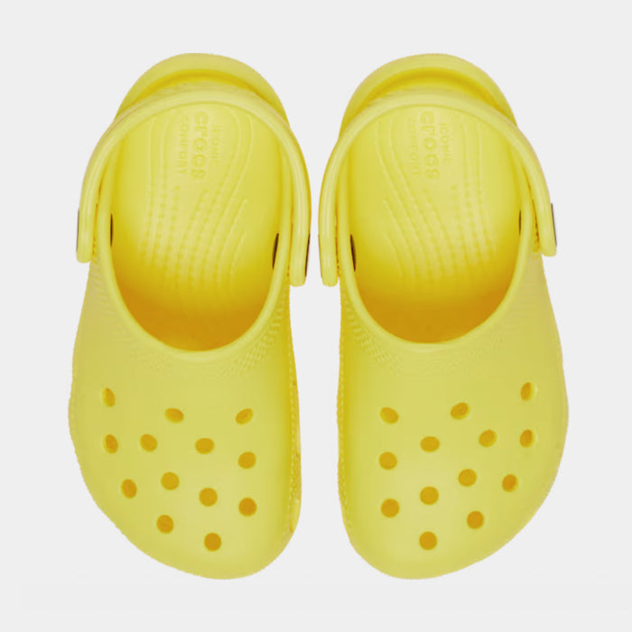 Classic Clog Infant Toddler Sandals (Yellow)