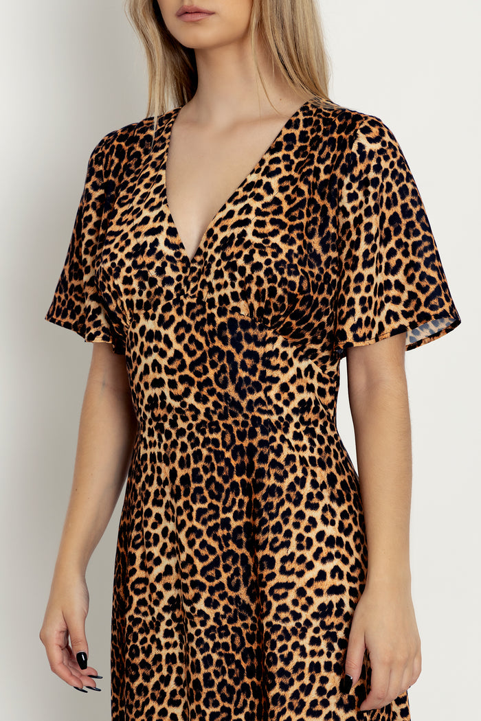 Claws Out Short Sleeve Maxi Dress