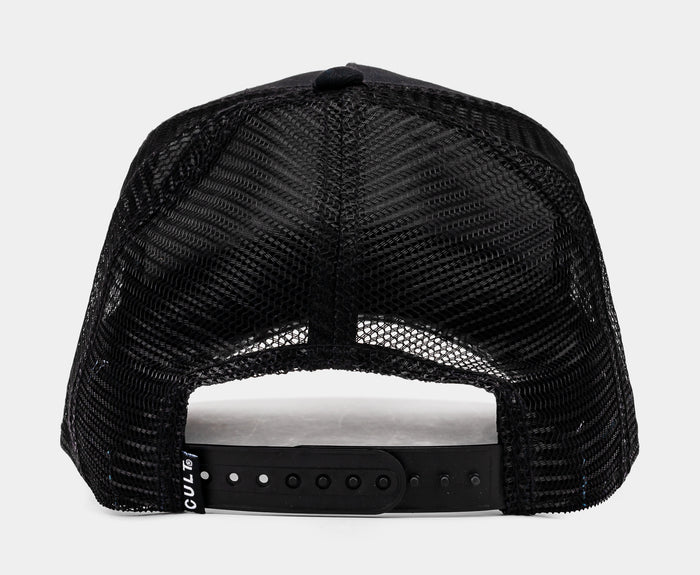 Clean 3D Logo Mesh Trucker Mens Hat (White/Black)
