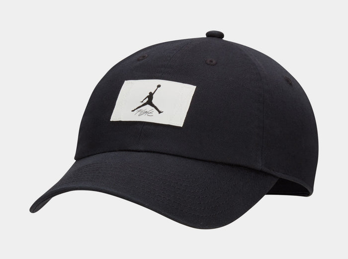 Club Cap Adjustable Mens Hat (Black/White)